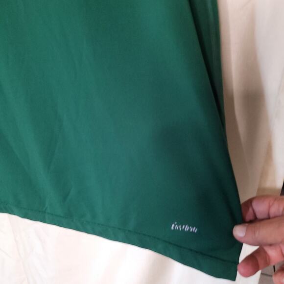 Men's XL Deep Green V-Neck Performance T-Shirt - Picture 7 of 12